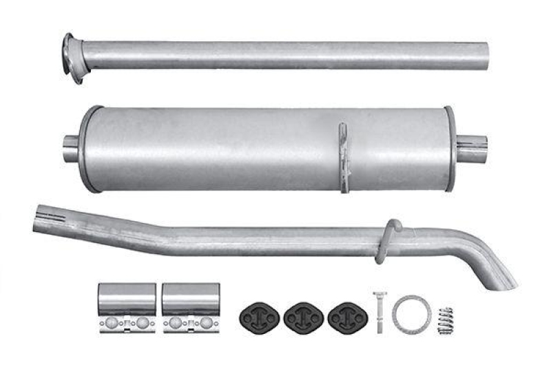 HELLA 8LD 366 033-261 Endschalldämpfer MB