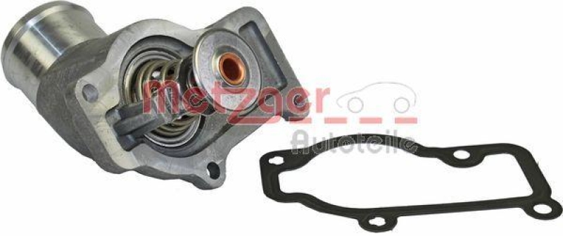 METZGER 4006157 Thermostat Kühlmittel, Mit Gehäuse für PORSCHE/ÖFFNUNGSTEMP. [°C]71