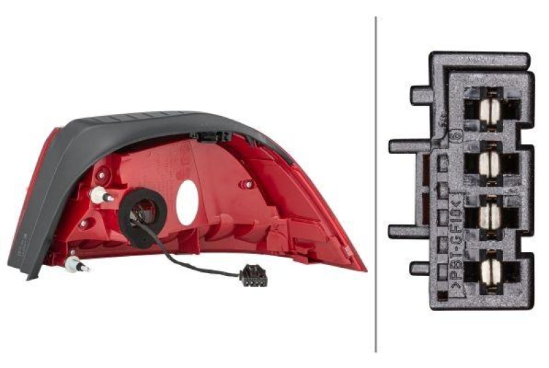 HELLA 2SD 010 697-091 Heckleuchte links LED VW