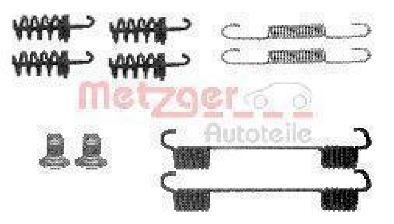 METZGER 105-0874 Zubehörsatz, Feststellbremsbacken für MB