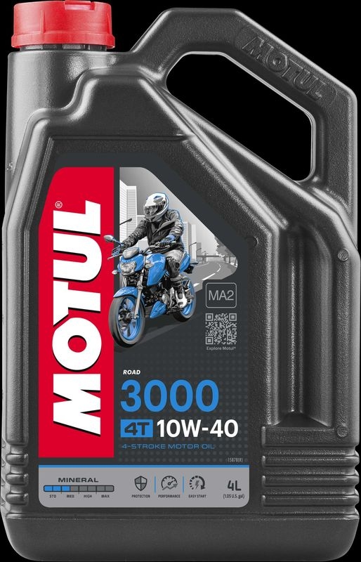 MOTUL 107693 Motoröl 3000 4T 10W-40 4 L