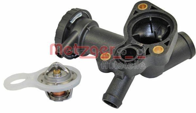 METZGER 4006191 Thermostat Kühlmittel, Mit Gehäuse für BMW/ÖFFNUNGSTEMP. [°C]91