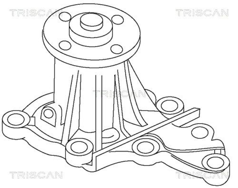 TRISCAN 8600 13922 Wasserpumpe für Toyota Corolla 1.6 Ae82, M