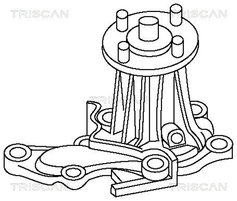 TRISCAN 8600 13991 Wasserpumpe für Toyota Corolla Ae86, 1.6I