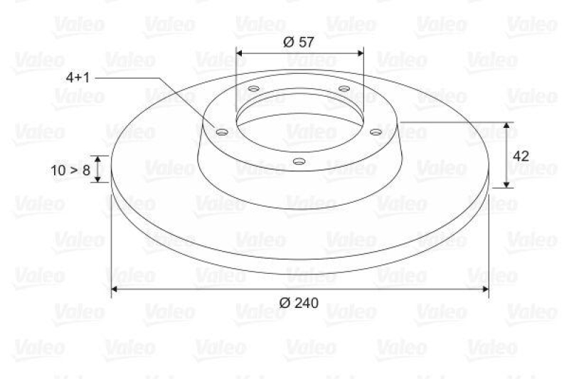 VALEO 186594 Bremsscheibe