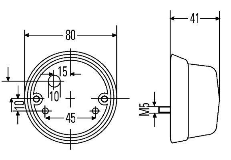 HELLA 2PF 001 259-677 Parkleuchte C5W Anbau Grün