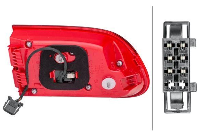 HELLA 2SD 011 500-141 Heckleuchte rechts LED PORSCHE