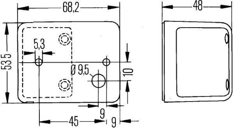 HELLA 2PF 006 679-007 Parkleuchte R10W Anbau