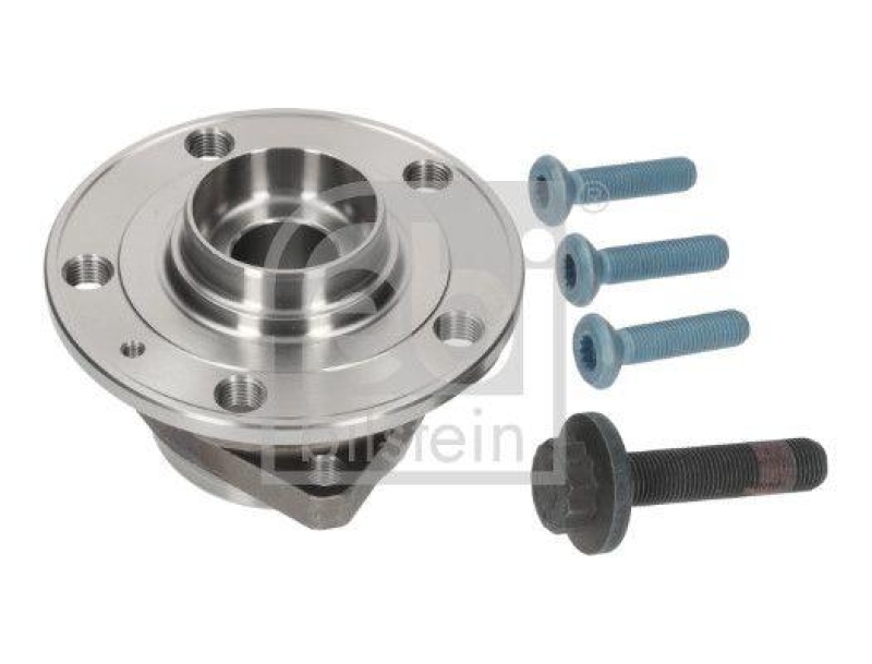 FEBI BILSTEIN 46334 Radlagersatz mit Radnabe, ABS-Impulsring und Befestigungsschrauben für VW-Audi