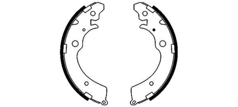 HELLA 8DB 355 001-481 Bremsbackensatz für HONDA/SUZUKI