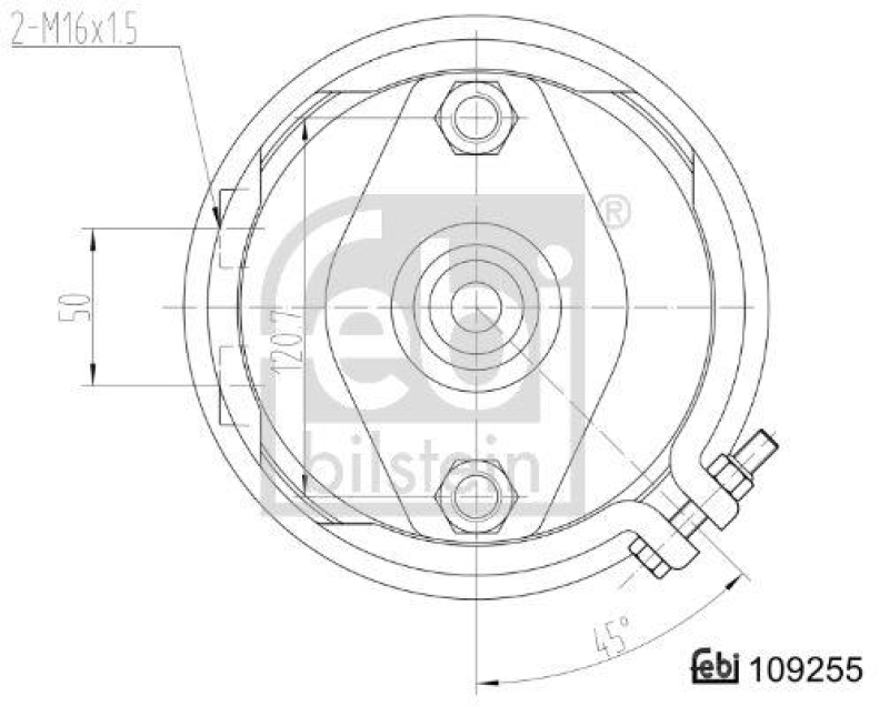 FEBI BILSTEIN 109255 Doppelmembranzylinder mit AnbaumaterialUniversell verwendbar