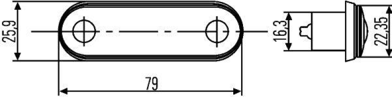 HELLA 2PF 959 590-207 Umrissleuchte