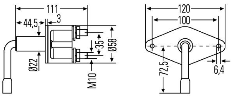 HELLA 6EK001559-011 Hauptschalter