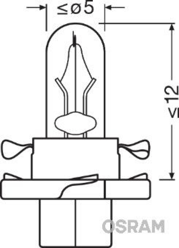 OSRAM 2452MFX6 Glühbirne Instrumentenbeleuchtung 12V 15W