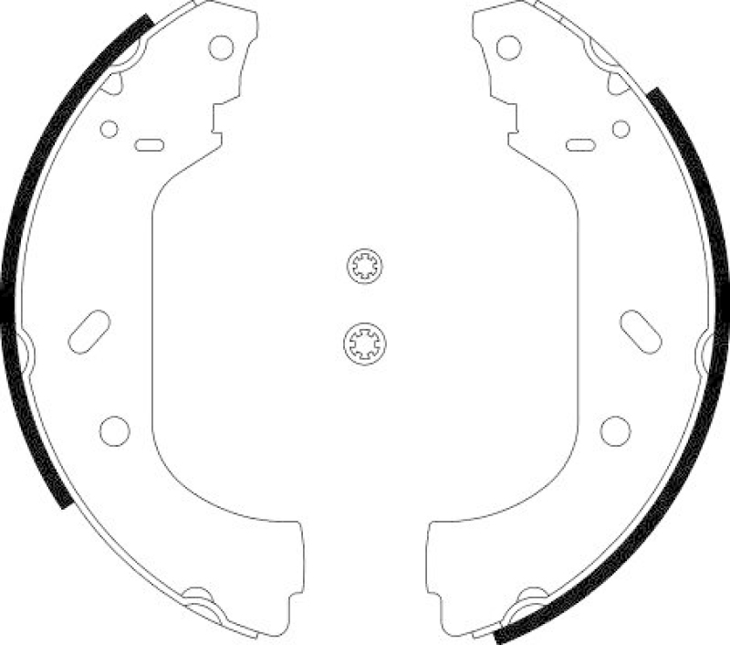 HELLA 8DB 355 001-641 Bremsbackensatz für P.S.A/FIAT/LANCIA