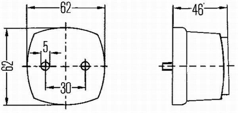 HELLA 2PG 003 057-067 Parkleuchte Schwarz C5W