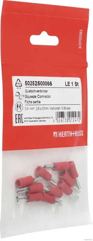 HERTH+BUSS ELPARTS 50252500066 Quetschverbinder