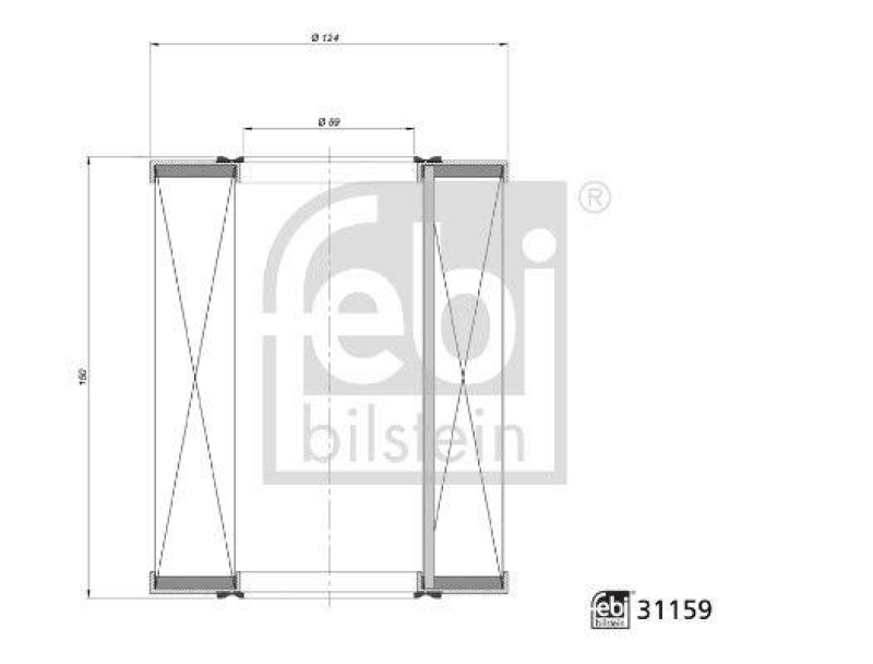 FEBI BILSTEIN 31159 Luftfilter für Mercedes-Benz