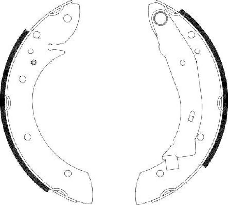 HELLA 8DB 355 001-721 Bremsbackensatz H9000