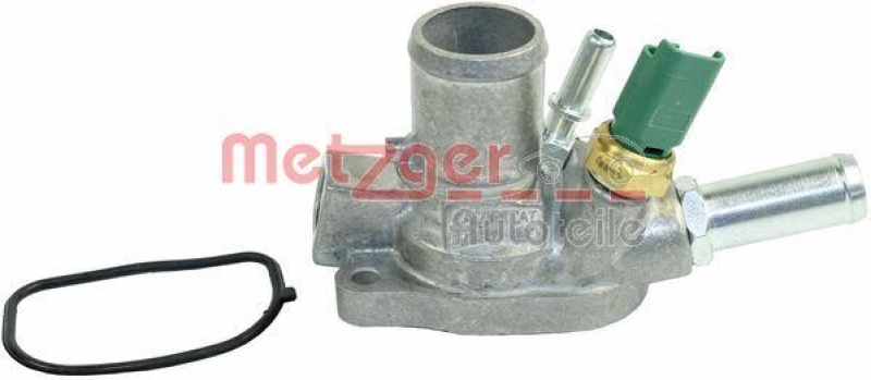 METZGER 4006266 Thermostat Kühlmittel, Mit Gehäuse für OPEL/ALFA/LANCIA/ÖFFNUNGSTEMP. [°C]80