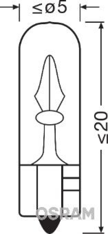 OSRAM 2723 Glühbirne Instrumentenbeleuchtung 23W