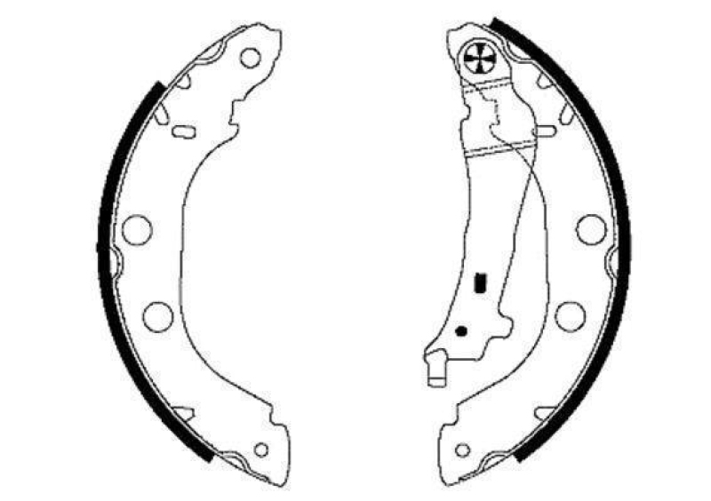 HELLA 8DB 355 001-751 Bremsbackensatz H9025