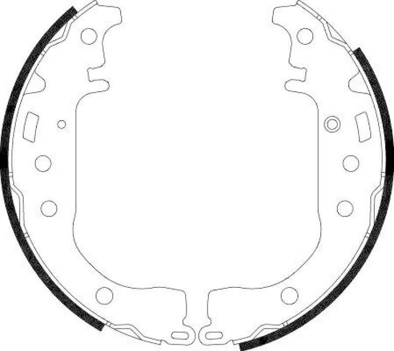 HELLA 8DB 355 001-771 Bremsbackensatz H9035