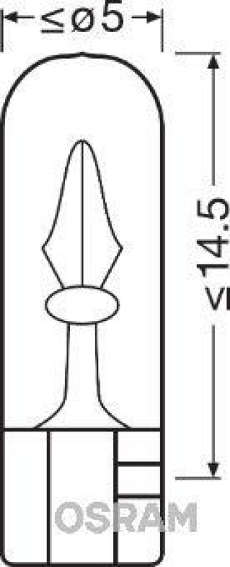 OSRAM 2741 Glühbirne Instrumentenbeleuchtung 24V 12W