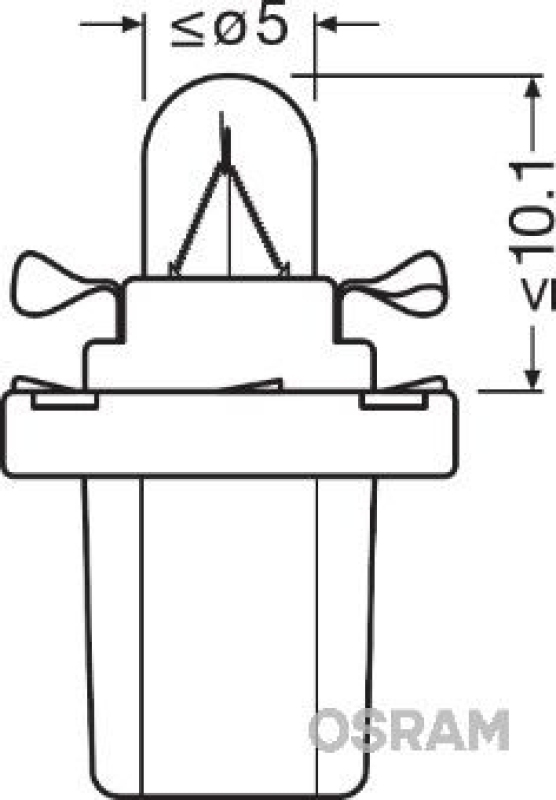 OSRAM 2741MF Glühbirne Instrumentenbeleuchtung 24V 12W