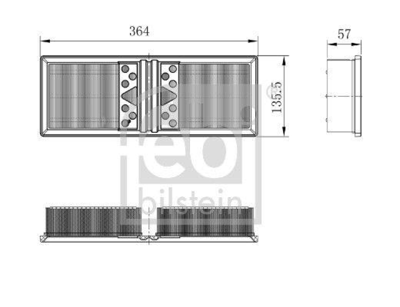 FEBI BILSTEIN 101662 Luftfilter für Alfa Romeo