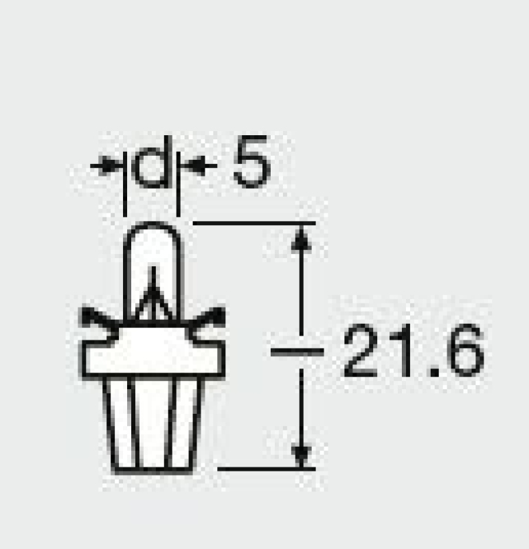 OSRAM 2752MF Glühbirne Instrumentenbeleuchtung 12V 15W