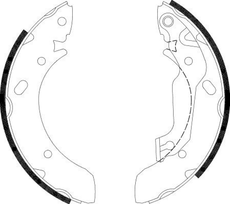 HELLA 8DB 355 001-861 Bremsbackensatz H9090