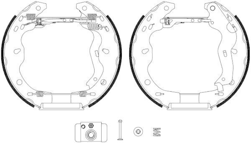 HELLA 8DB 355 022-941 Bremsbackensatz R1347