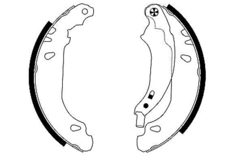 HELLA 8DB 355 001-881 Bremsbackensatz H9105