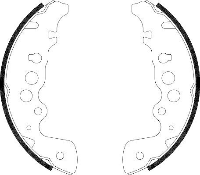 HELLA 8DB 355 001-921 Bremsbackensatz H9125