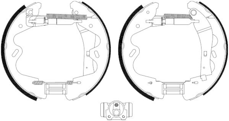 HELLA 8DB 355 022-991 Bremsbackensatz für NISSAN TERRANO II (R20)