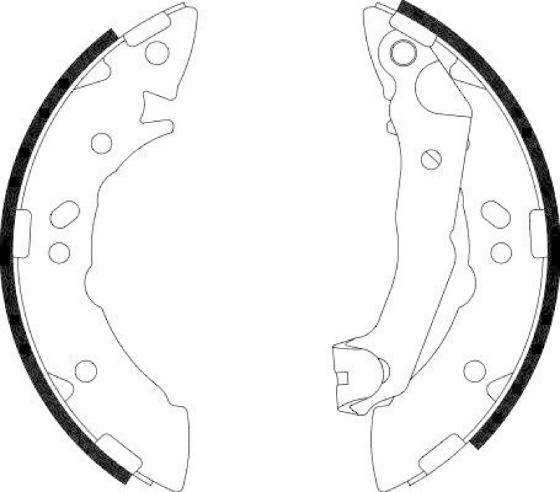 HELLA 8DB 355 001-941 Bremsbackensatz H9145