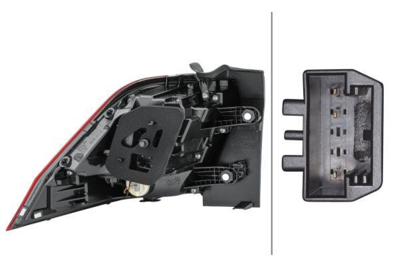 HELLA 2SD 012 519-041 Heckleuchte rechts Hybrid VW