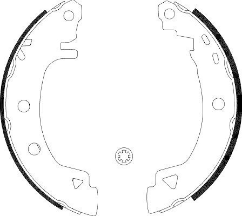 HELLA 8DB 355 002-061 Bremsbackensatz H9230