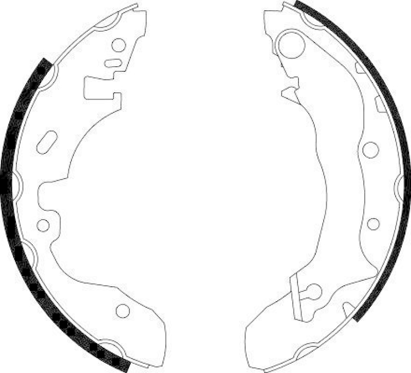 HELLA 8DB 355 002-091 Bremsbackensatz H9250