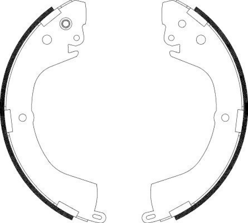 HELLA 8DB 355 002-151 Bremsbackensatz H9280