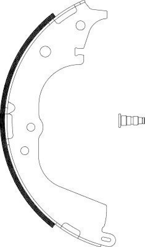 HELLA 8DB 355 002-181 Bremsbackensatz H9295