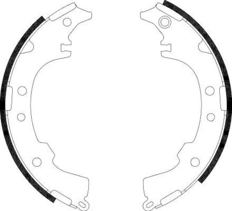 HELLA 8DB 355 002-191 Bremsbackensatz H9300