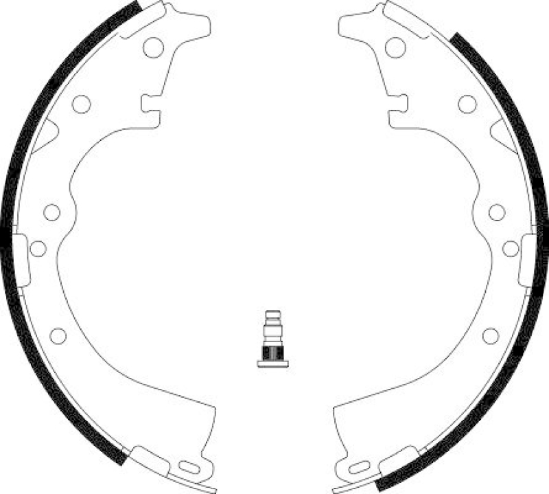 HELLA 8DB 355 002-201 Bremsbackensatz H9305