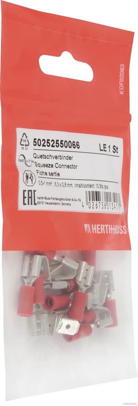 HERTH+BUSS ELPARTS 50252550066 Quetschverbinder