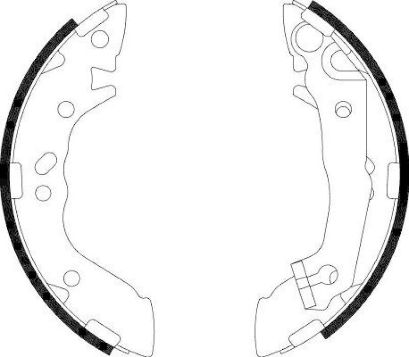 HELLA 8DB 355 002-271 Bremsbackensatz H9340