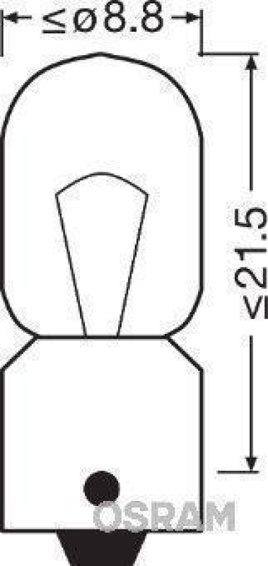 OSRAM 3893 Glühbirne Blinkerlampe 12V 4W