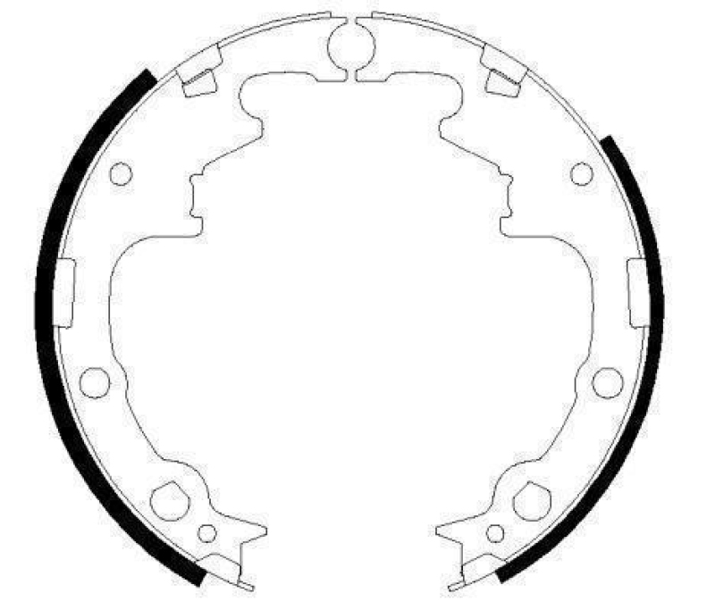 HELLA 8DB 355 002-371 Bremsbackensatz H9415