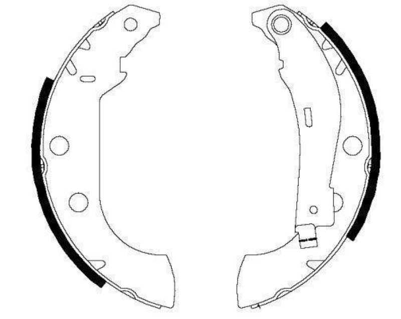 HELLA 8DB 355 002-381 Bremsbackensatz H9420