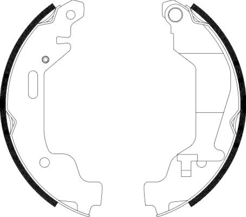 HELLA 8DB 355 002-451 Bremsbackensatz für OPEL